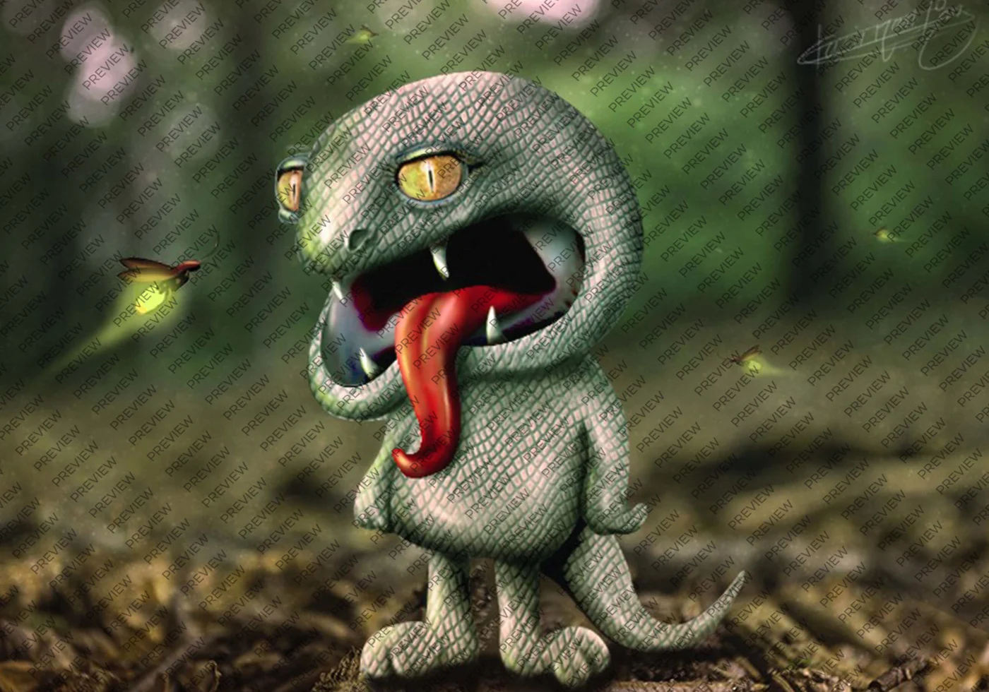 Creature character study by Kamran Khan