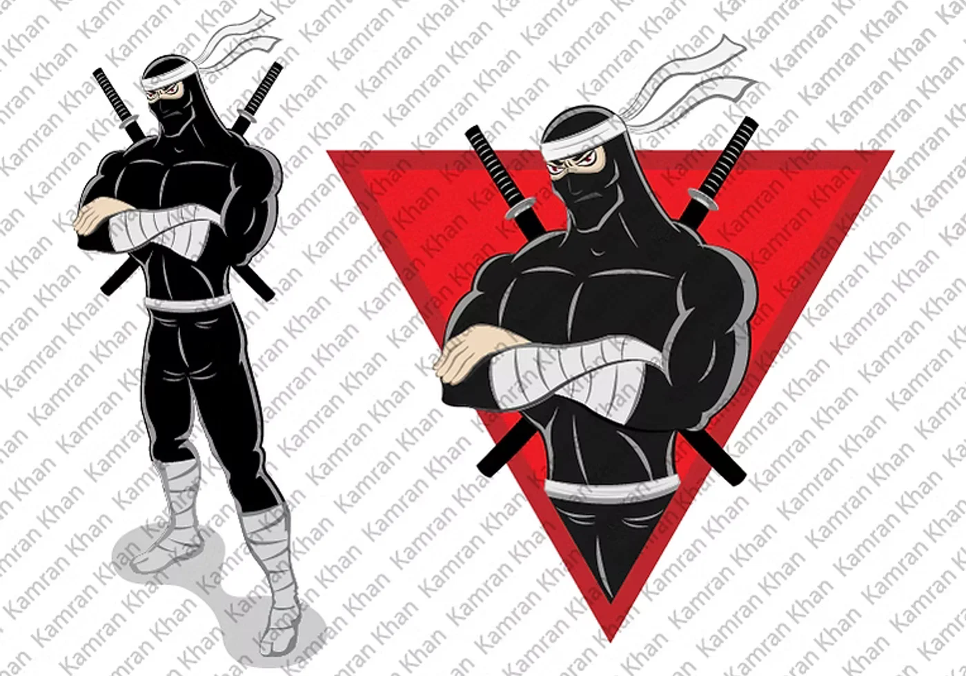 Ninja Wrath character concept by Kamran Khan